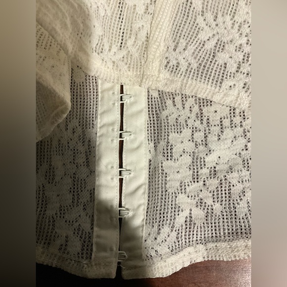 NWT Zara White Lace Bustier Top Size Small - Picture 6 of 9
